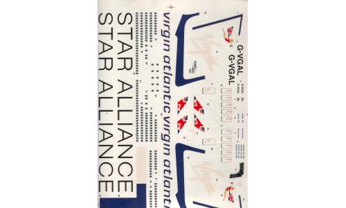 Decalque Avi�o Virgin Star Alliance